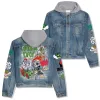 Green Day Hooded Denim Jacket Hd DNM100524L735 Idea Fanatic