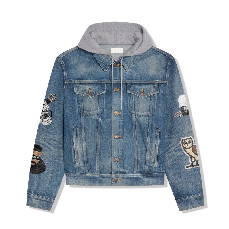 Drake Hooded Denim Jacket IDF941416 Idea Fanatic