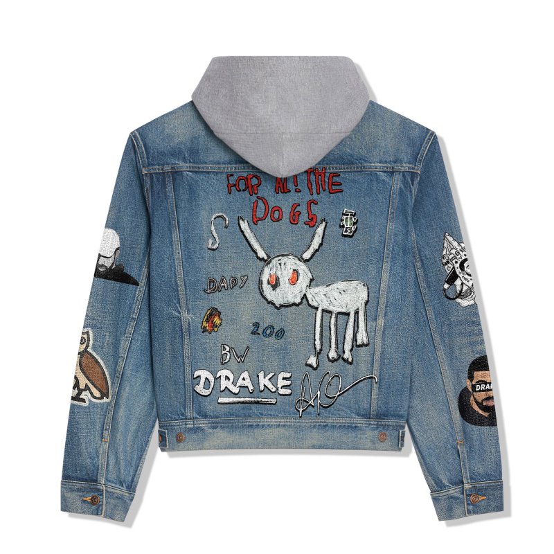 Drake Hooded Denim Jacket IDF941416 Idea Fanatic