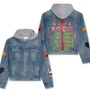 The Rolling Stones Hooded Denim Jacket Ln DNM100524L772 Idea Fanatic