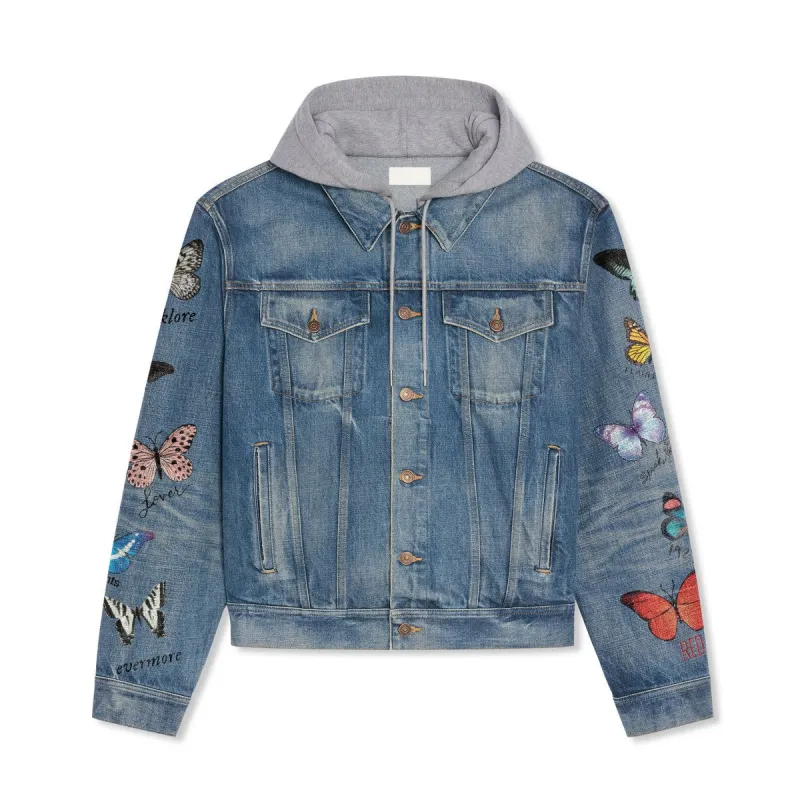 Taylor Swift Hooded Denim Jacket La DNM100524L1013 Idea Fanatic