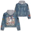 Taylor Swift Hooded Denim Jacket La DNM100524L1013 Idea Fanatic