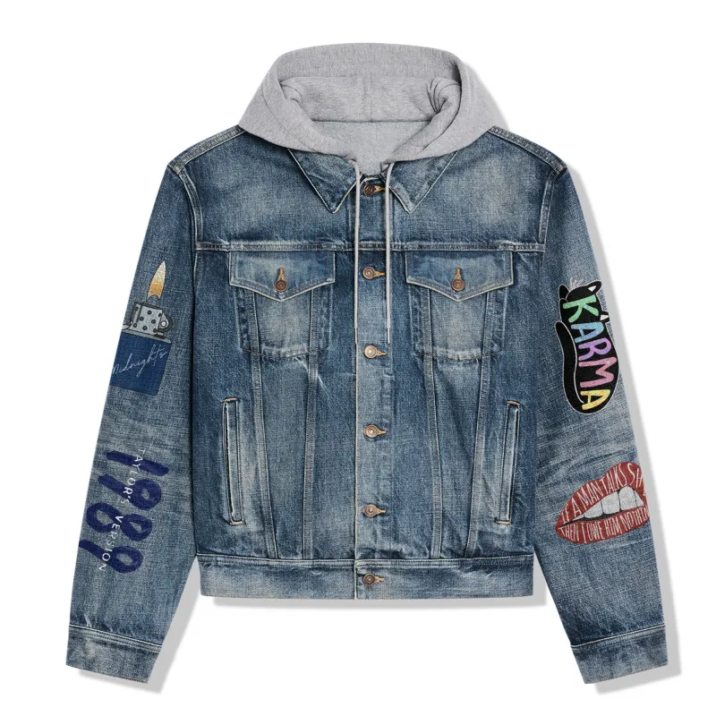 Taylor Swift Hooded Denim Jacket Ln DNM100524L799 Idea Fanatic