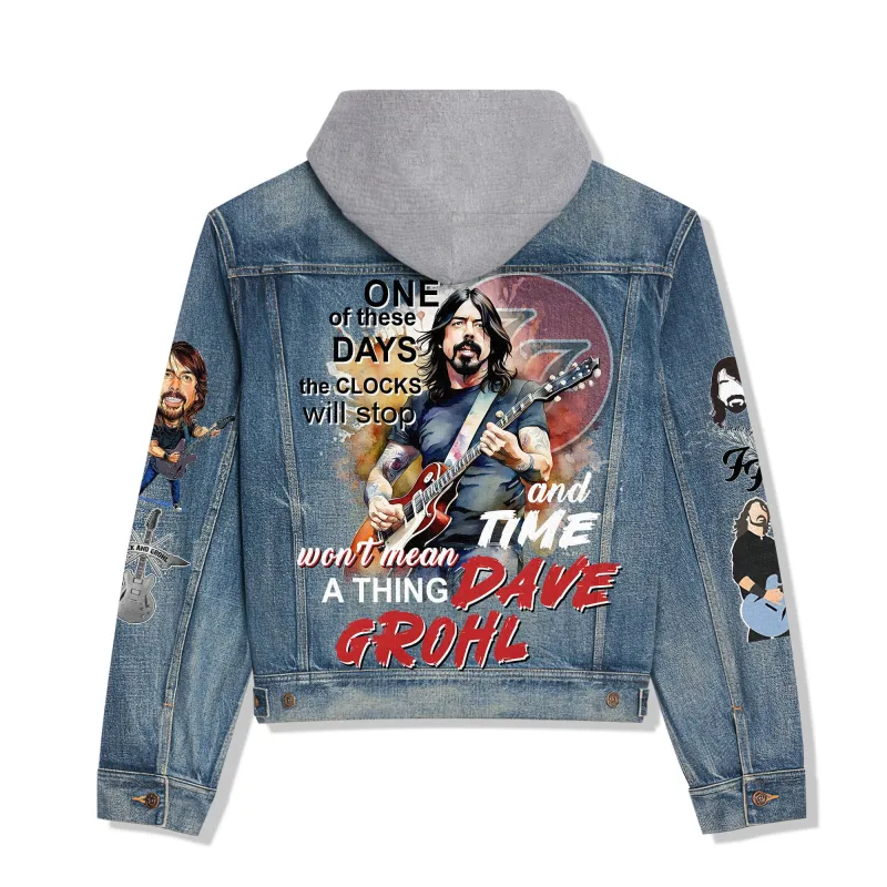 Foo Fighters Hooded Denim Jacket IDF941871 Idea Fanatic