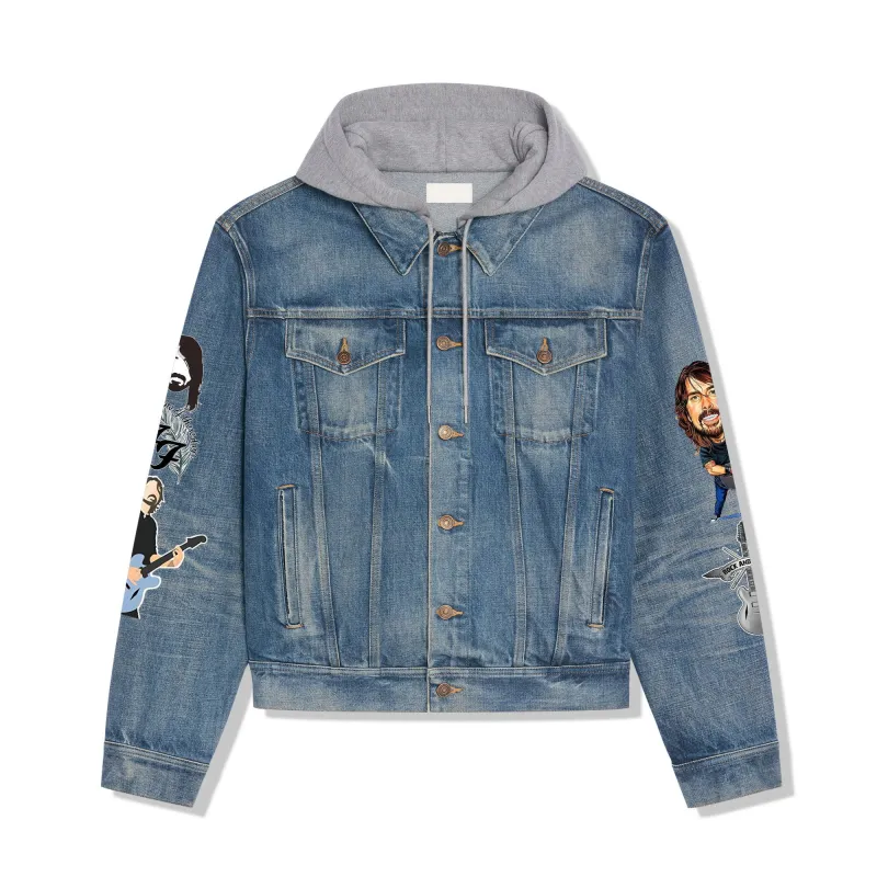 Foo Fighters Hooded Denim Jacket IDF941871 Idea Fanatic