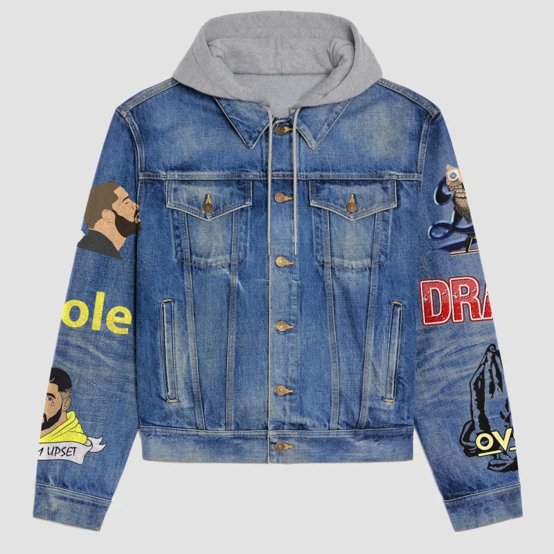 Drake Hooded Denim Jacket IDF9426510 Idea Fanatic