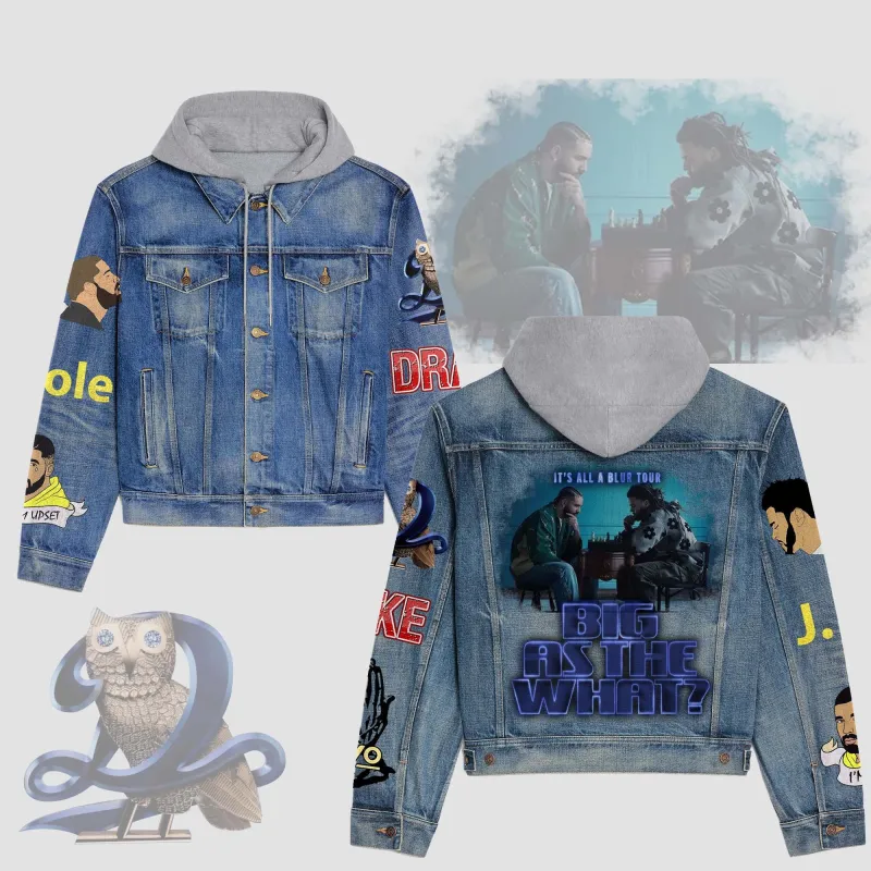 Drake Hooded Denim Jacket IDF942651 Idea Fanatic