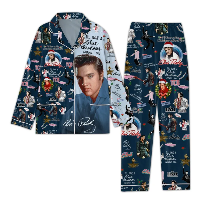 Elvis Presley Button Down Pajamas La Idea Fanatic