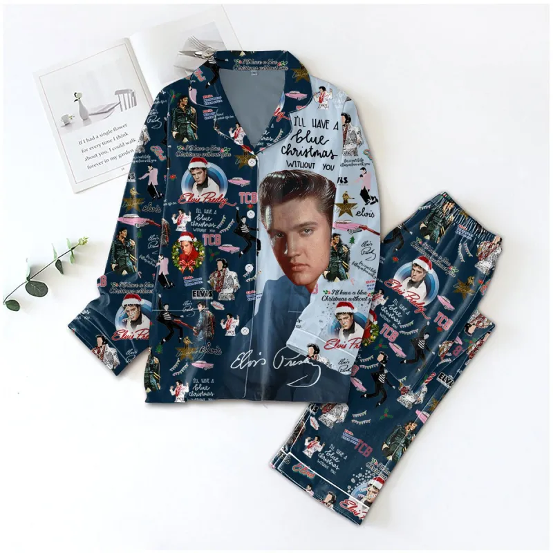 Elvis Presley Button Down Pajamas La Idea Fanatic