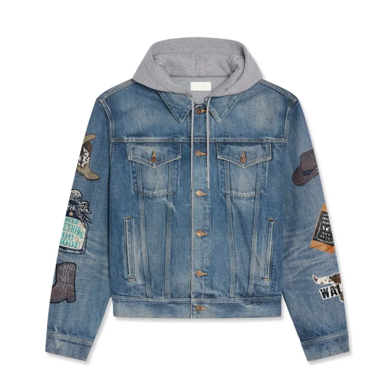 Morgan Wallen Hooded Denim Jacket IDF942287 Idea Fanatic