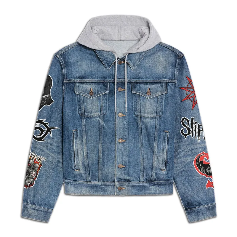 Slipknot Hooded Denim Jacket IDF942755 Idea Fanatic