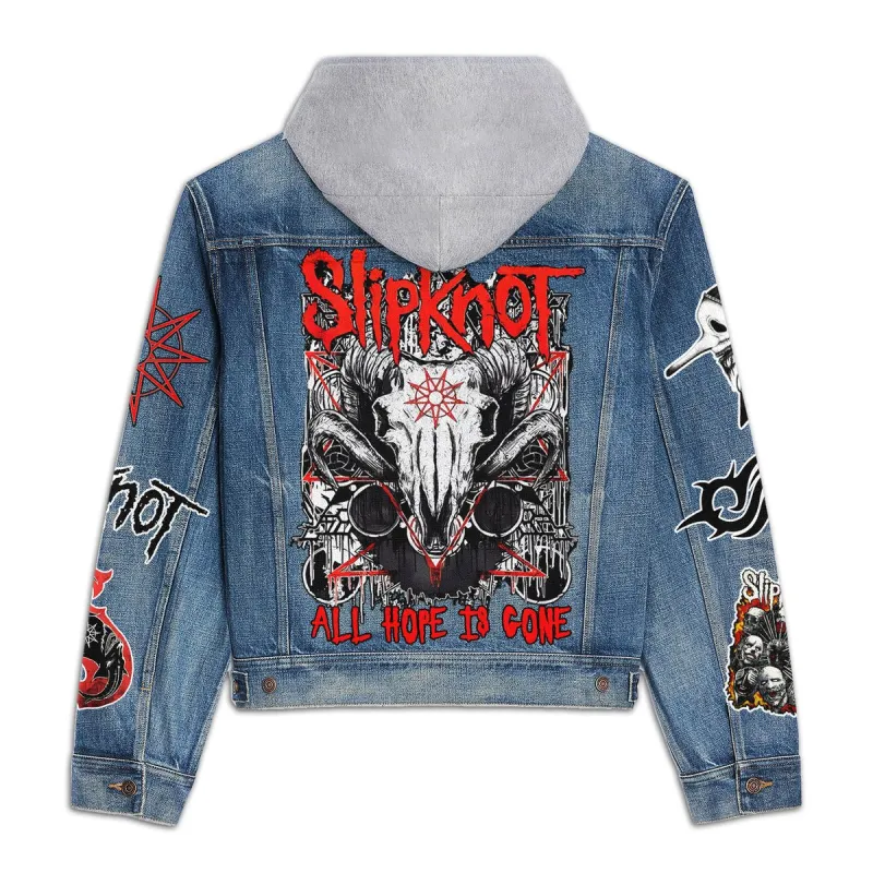 Slipknot Hooded Denim Jacket IDF942755 Idea Fanatic