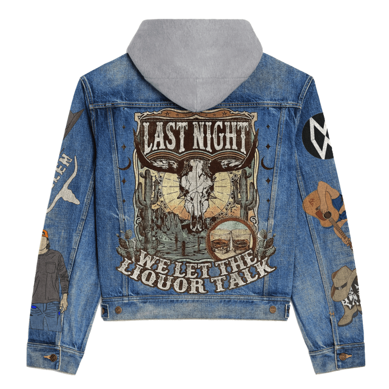 Morgan Wallen Hooded Denim Jacket IDF942898 Idea Fanatic