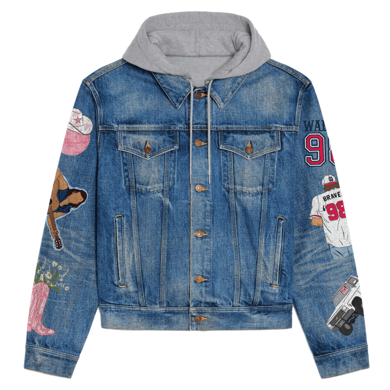 Morgan Wallen Hooded Denim Jacket IDF938659 Idea Fanatic