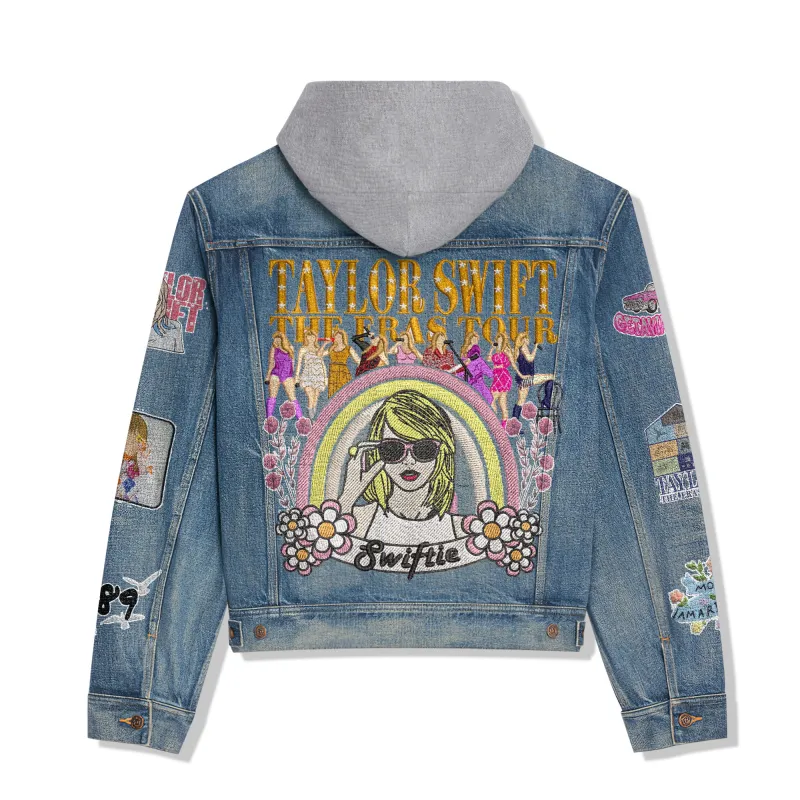 Taylor Swift Hooded Denim Jacket Ln DNM100524L064 Idea Fanatic