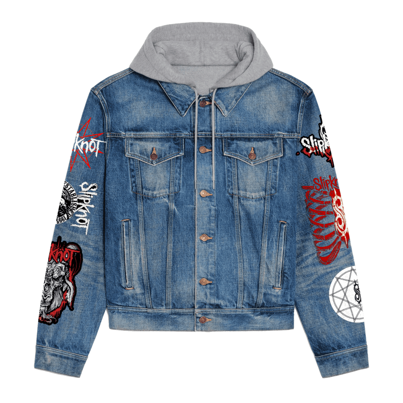 Slipknot Hooded Denim Jacket IDF938082 Idea Fanatic