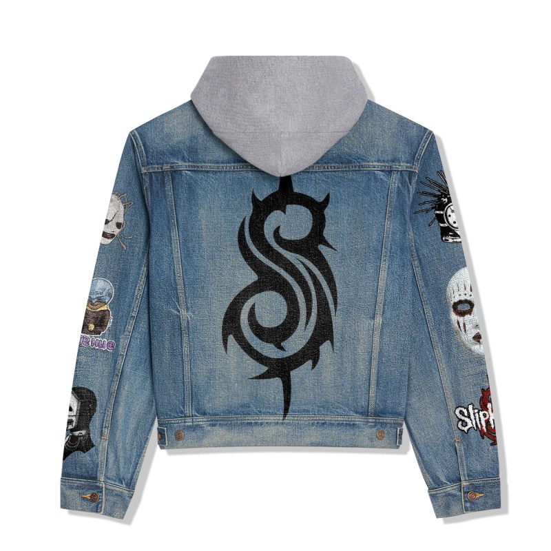 Slipknot Hooded Denim Jacket IDF938364 Idea Fanatic