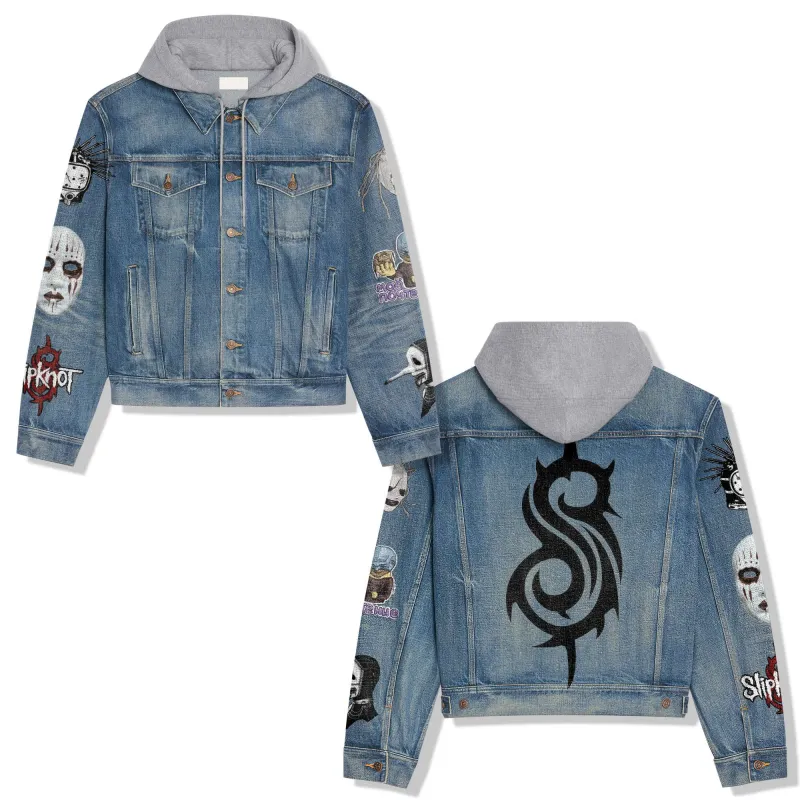 Slipknot Hooded Denim Jacket IDF938364 Idea Fanatic