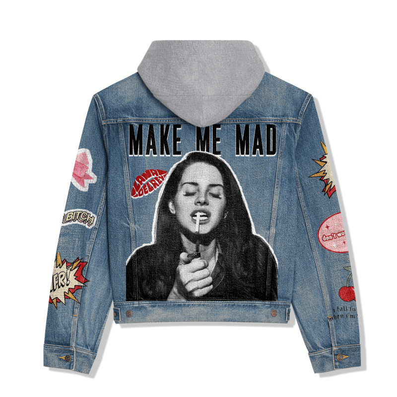 Lana Del Rey Hooded Denim Jacket IDF938376 Idea Fanatic