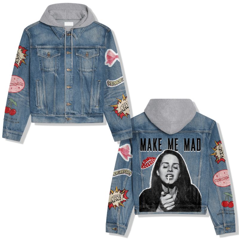 Lana Del Rey Hooded Denim Jacket IDF938376 Idea Fanatic