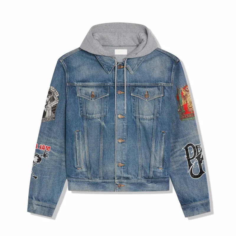 Pearl Jam Hooded Denim Jacket IDF943354 Idea Fanatic