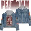 Pearl Jam Hooded Denim Jacket IDF943354 Idea Fanatic