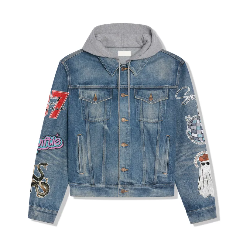 Taylor Swift Hooded Denim Jacket Ah 230401 DNM100524L081 Idea Fanatic