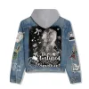 Taylor Swift Hooded Denim Jacket Ah 240401 DNM100524L083 Idea Fanatic