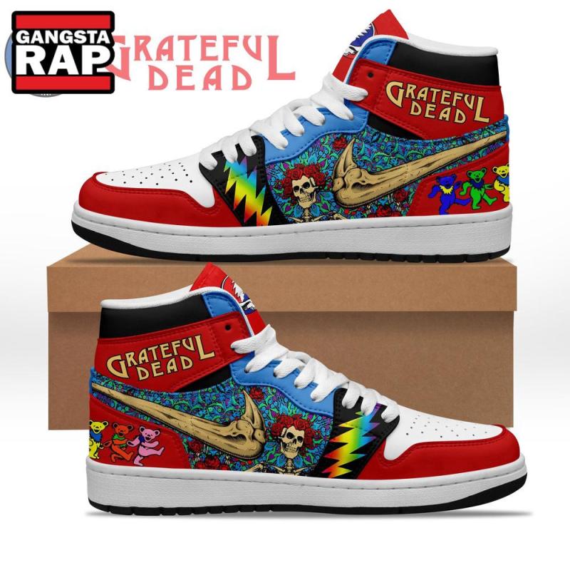 grateful dead music fans lover air jordan 1 hightop shoes7009 Grateful Dead Music Fans Lover Air Jordan 1 Hightop Shoes IFDDAJ10039 Idea Fanatic