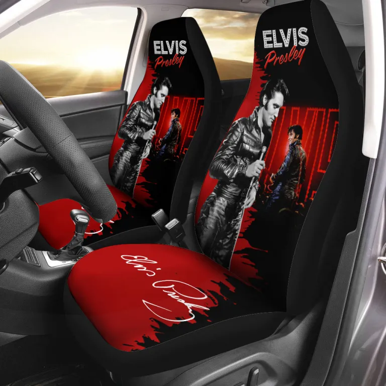 image 1 3 Elvis Presley 2PCS Car Seat Cover EPR030424L45 Idea Fanatic