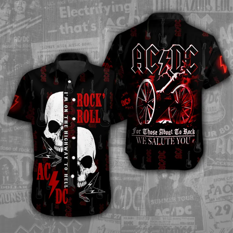 image 1 42 AC/DC Short Sleeve Dress Shirt ACDC1204DVM13 Idea Fanatic