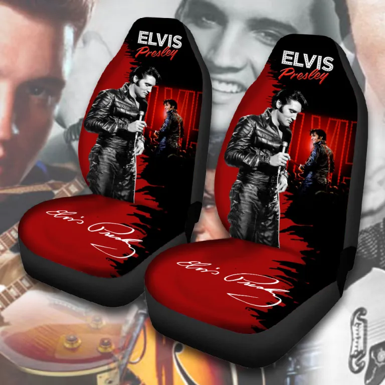 image 101 1 Elvis Presley 2PCS Car Seat Cover EPR030424L45 Idea Fanatic