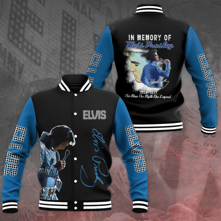 image 12 1 2 Elvis Presley Preminum Varsity Jacket IDF824900 Idea Fanatic