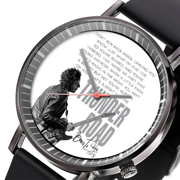 image 13 6 1 Bruce Springsteen Black Leather Watch IDF892958 Idea Fanatic