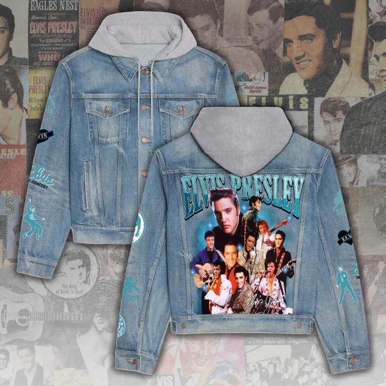 image 15 Elvis Presley Denim Hood Jacket EPR220324L74 Idea Fanatic