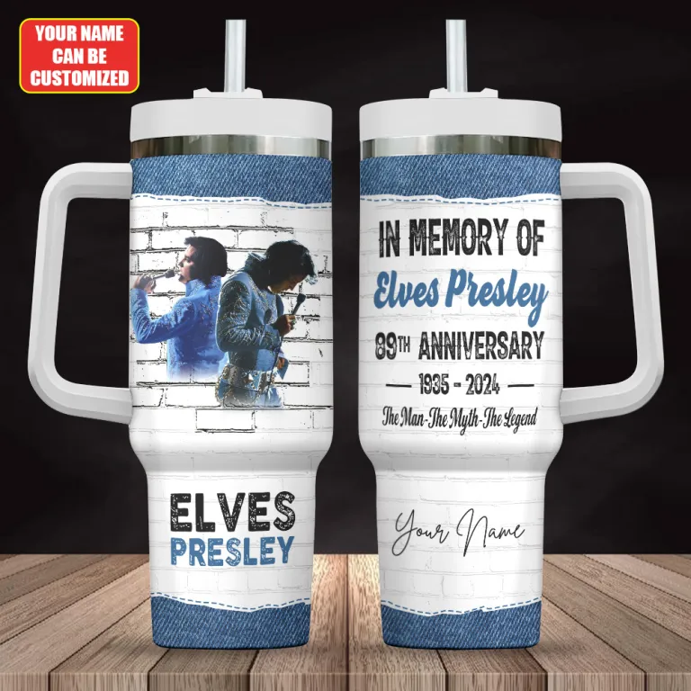 image 3 14 1 Personalized Elvis Presley 40oz Stanley Tumbler ERP280324L11 Idea Fanatic