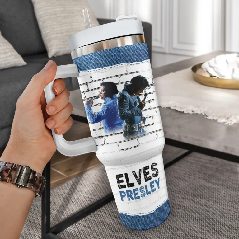 image 4 14 Personalized Elvis Presley 40oz Stanley Tumbler ERP280324L11 Idea Fanatic