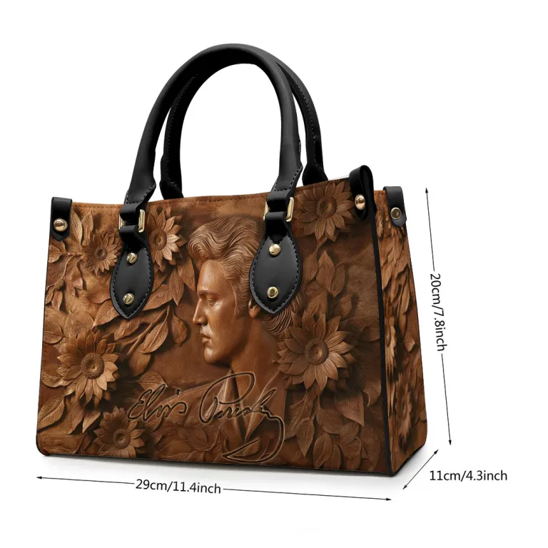 image 42 4 1 Elvis Presley Leather HandBag IDF892881 Idea Fanatic