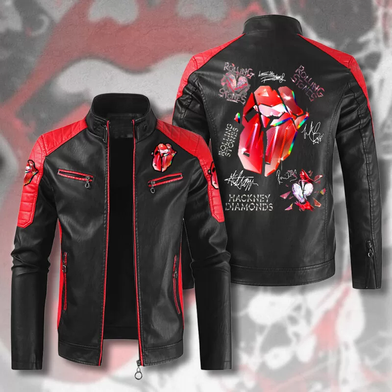 image 57 2 The Rolling Stones Premium Leather Bomber TRS010424L58 Idea Fanatic