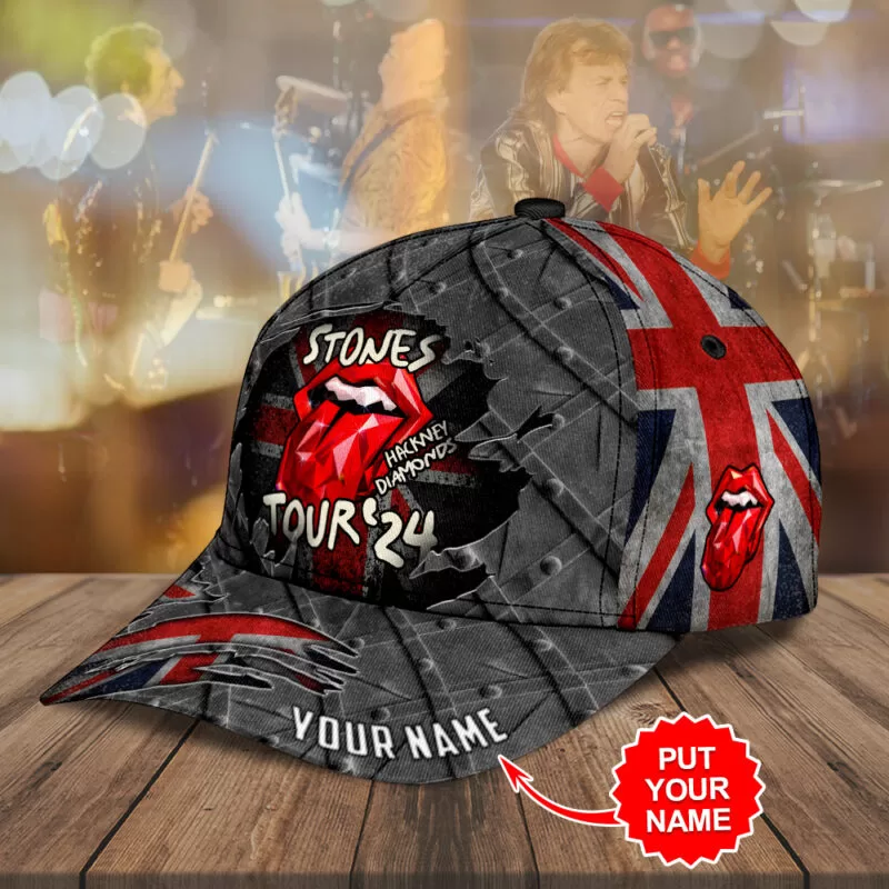 image 59 1 1 Personalized The Rolling Stones x UK Flag Classic Cap TRS010424L53 Idea Fanatic