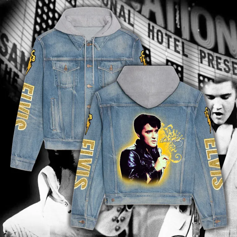 image 6 1 Elvis Presley Denim Hood Jacket EPR220324L59 Idea Fanatic