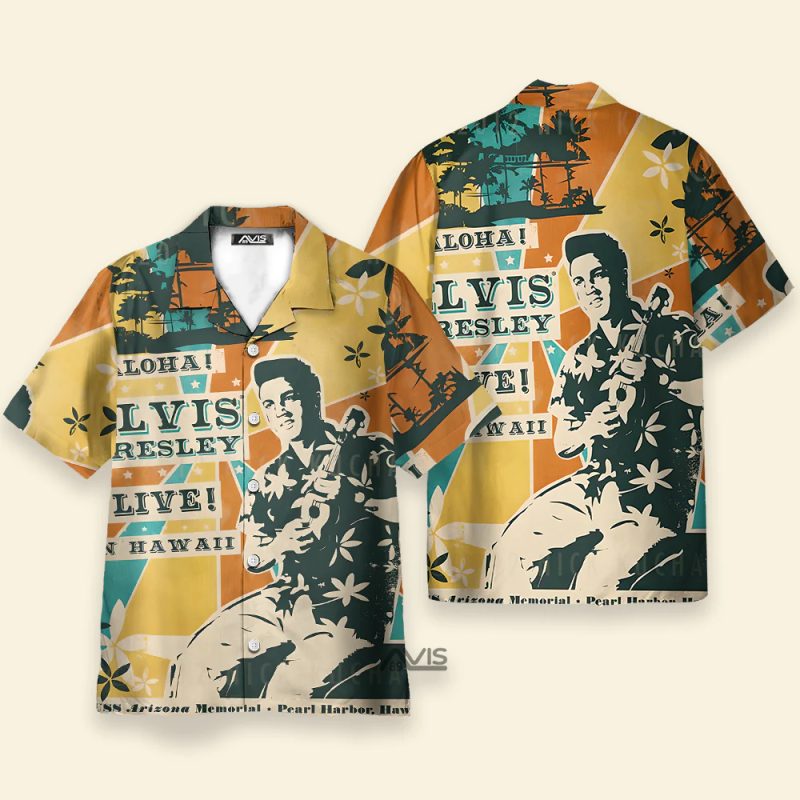 image 66 Elvis Presley Arizona Memorial Presley Live Hawaiian Shirt ERP010424L33 Idea Fanatic