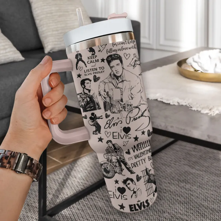 image 7 3 1 Elvis Presley 40oz Stanley Tumbler EPR220324L48 Idea Fanatic