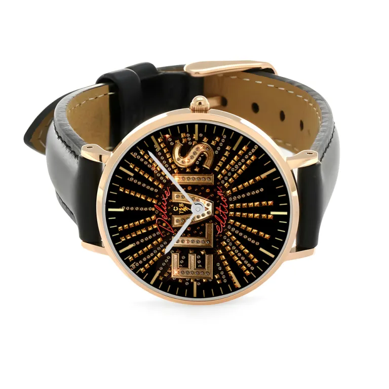 image 8 36 Elvis Presley Black Leather Watch IDF902065 Idea Fanatic