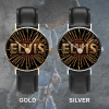 image 9 28 Elvis Presley Black Leather Watch IDF902065 Idea Fanatic