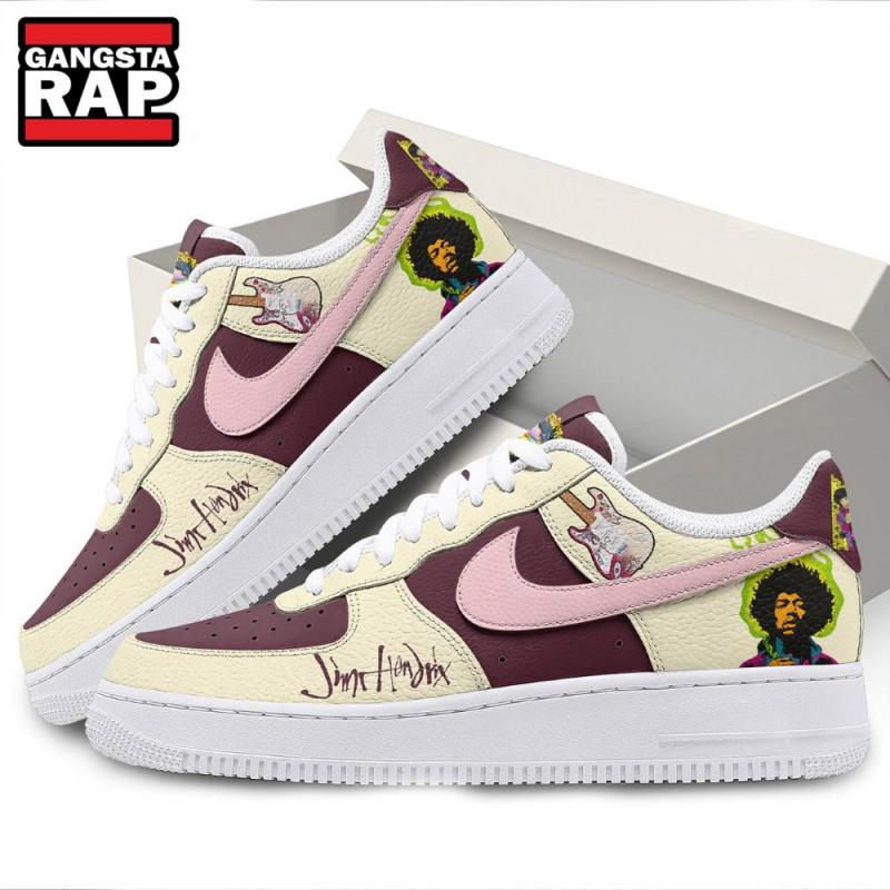 jimi hendrix music fans lover air force 1 shoes sneaker7186 Jimi Hendrix Music Fans Lover Air Force 1 Sneakers IFDDAF10087 Idea Fanatic