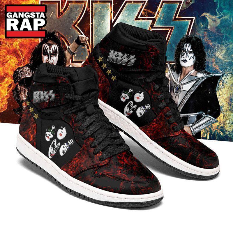 kiss rock band fans gift air jordan 1 hightop shoes5129 Kiss Rock Band Fans Gift Air Jordan 1 Hightop Shoes IFDDAJ10057 Idea Fanatic