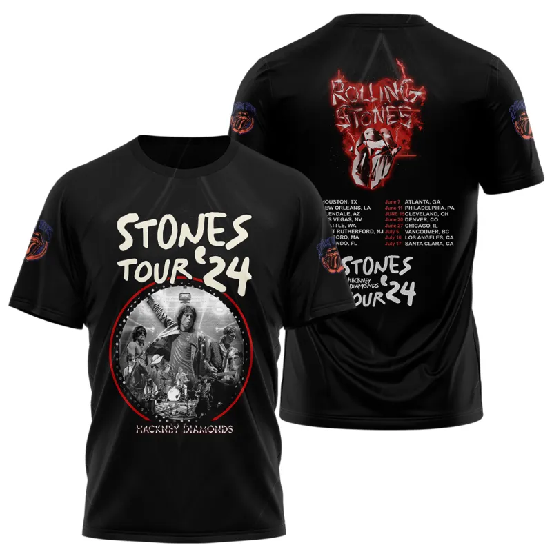 kk The Rolling Stones Tour 2024 3D Apparels RS030524TTH8 Idea Fanatic