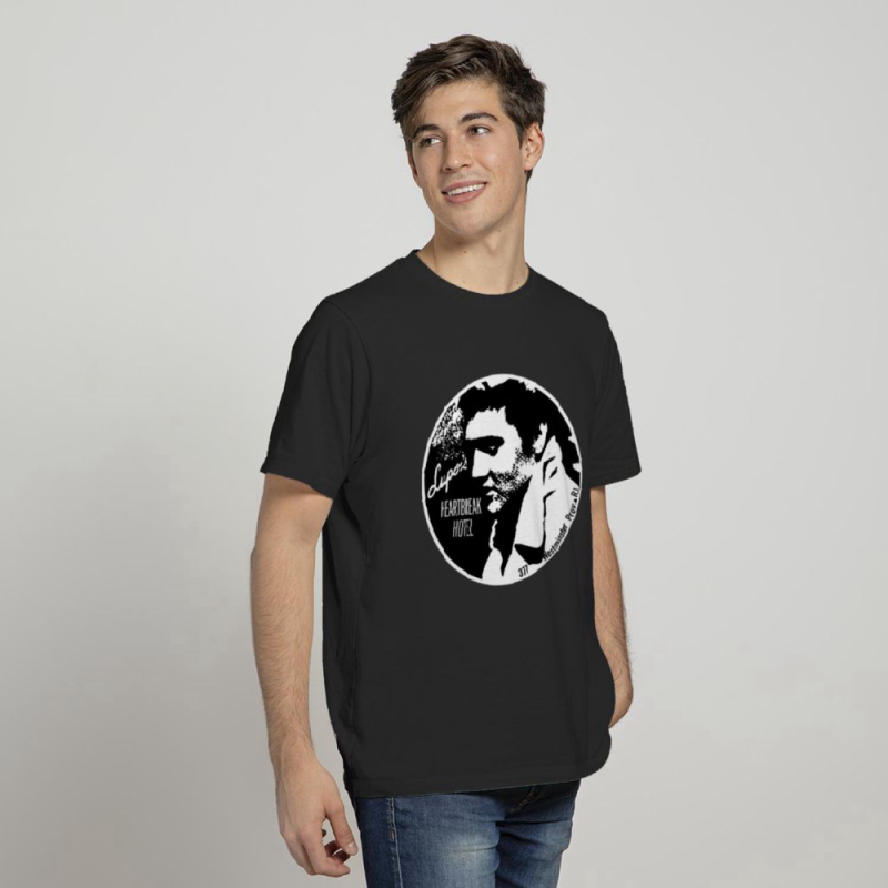 lupo s heartbreak hotel elvis presley destressed t shirt for men and women 1 Lupo's Heartbreak Hotel Elvis Presley Destressed T-Shirt IDF87112 Idea Fanatic