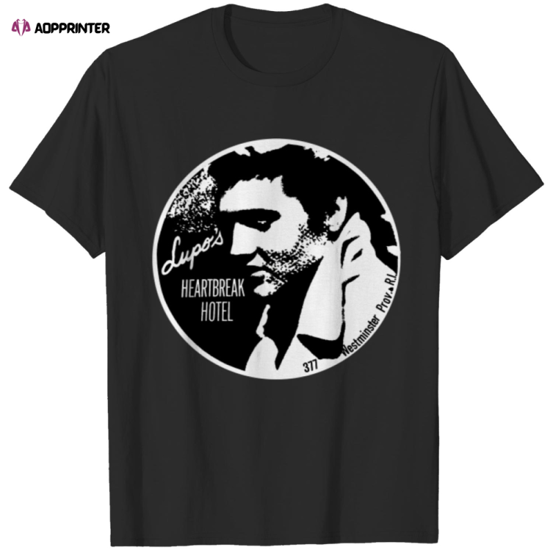 lupo s heartbreak hotel elvis presley destressed t shirt Elvis Presley Destressed T-Shirt IDF142292 Idea Fanatic